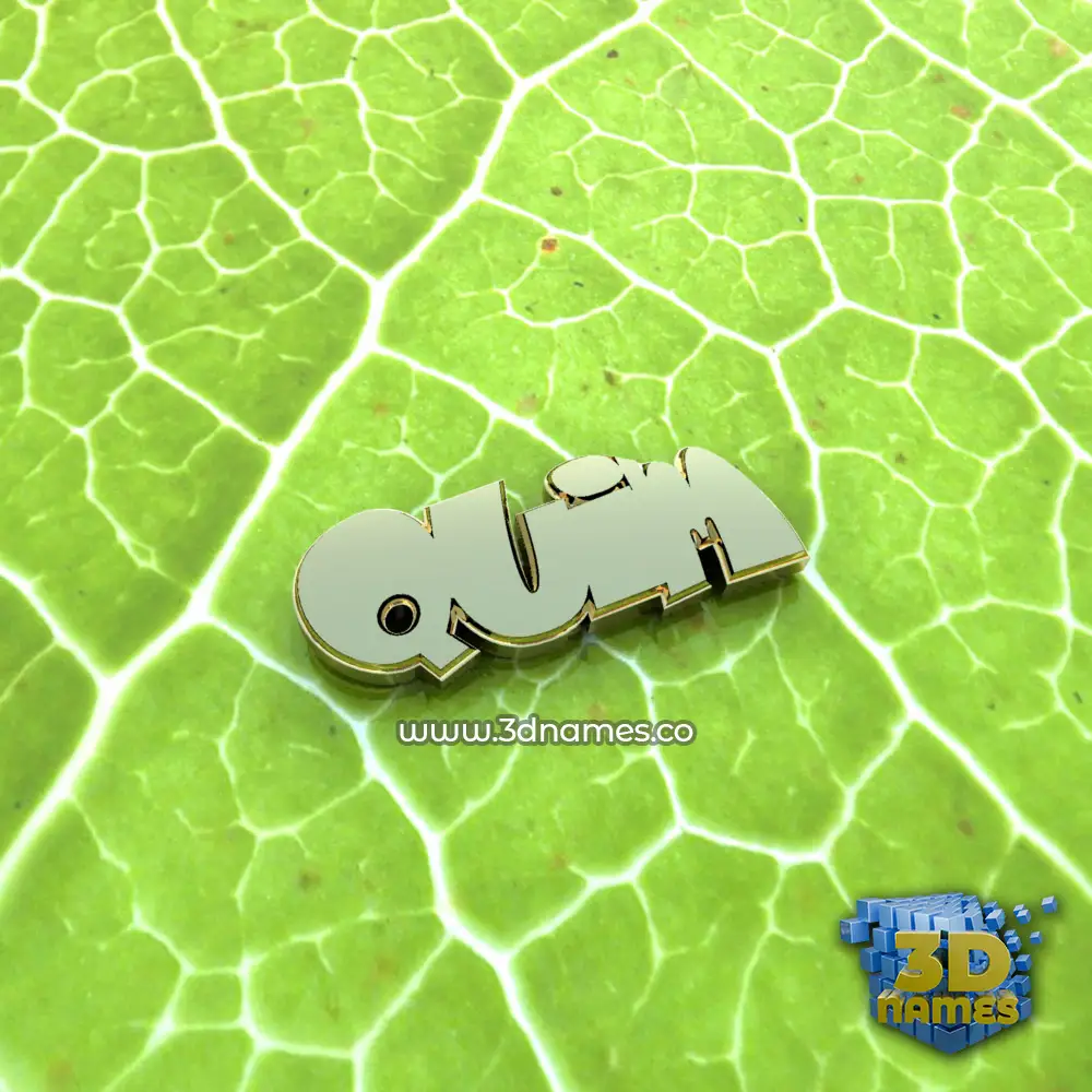 quim in Gold Leaf style - 3D name wallpaper