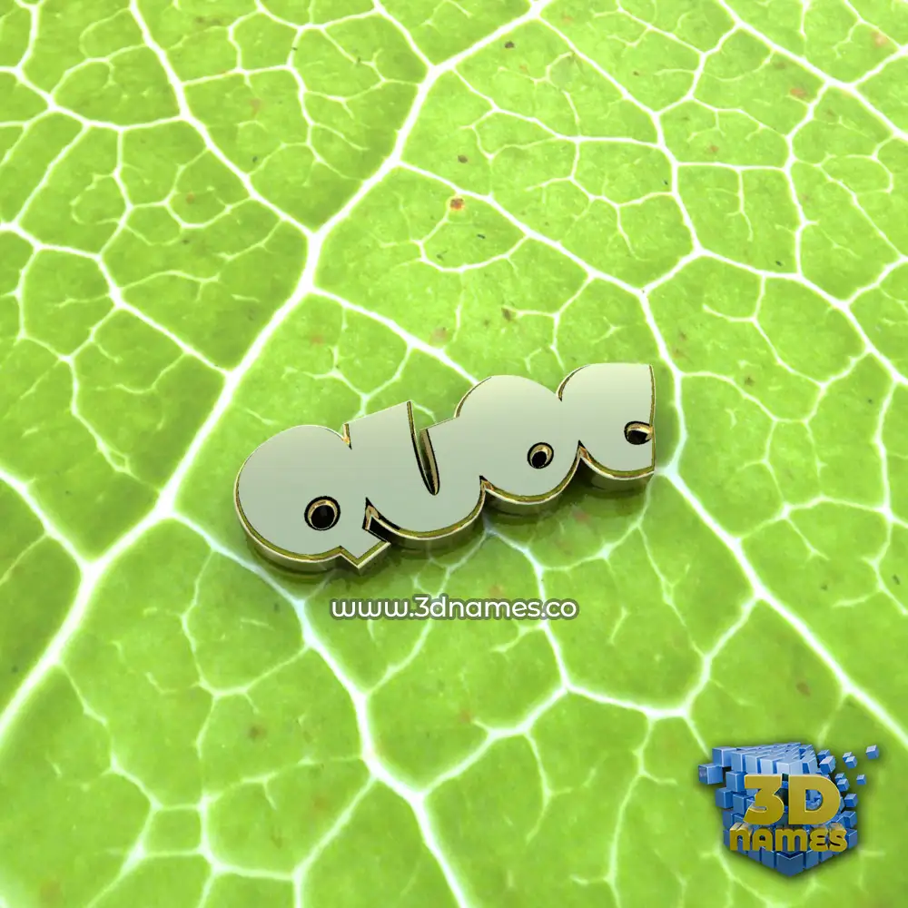 quoc in Gold Leaf style - 3D name wallpaper