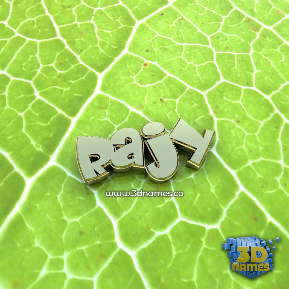 rajy in Gold Leaf style - 3D name wallpaper