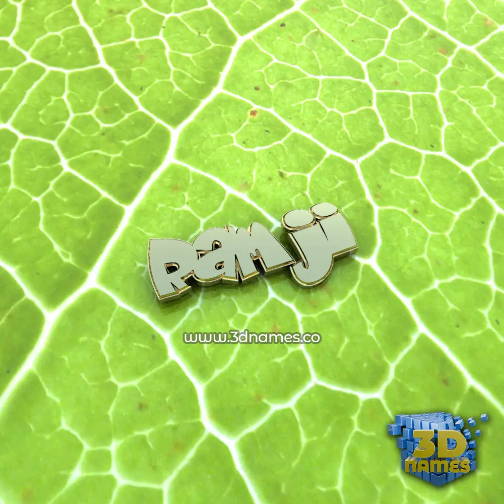 ramji in Gold Leaf style - 3D name wallpaper