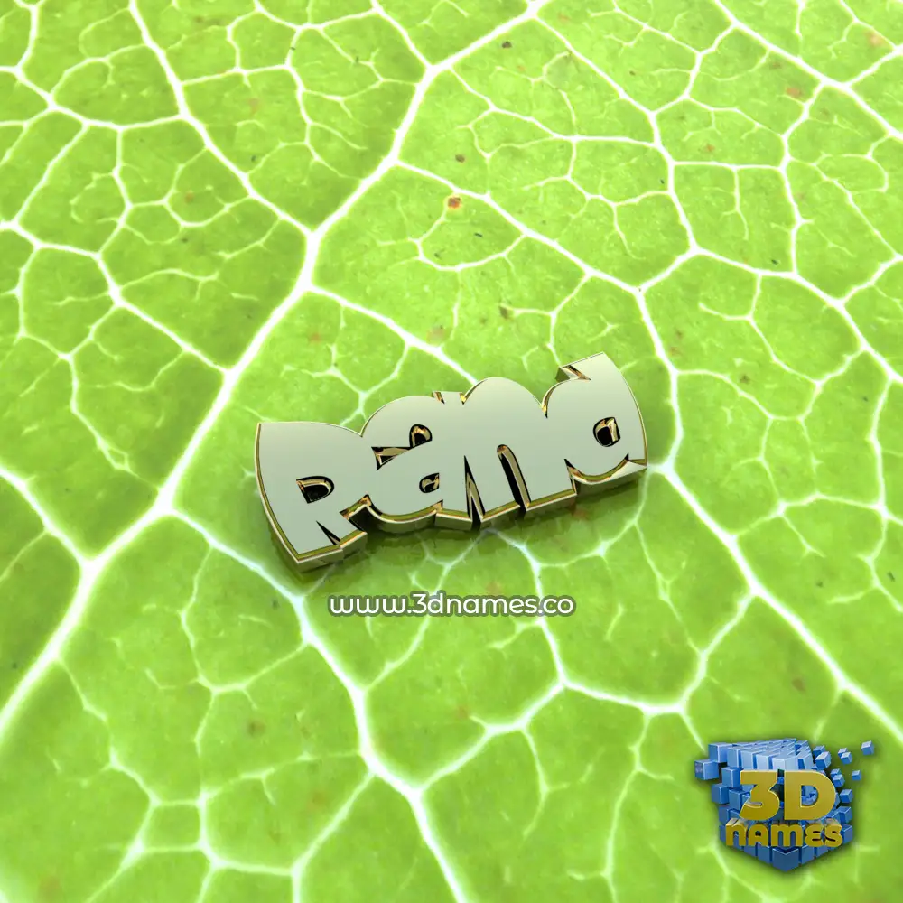 rand in Gold Leaf style - 3D name wallpaper
