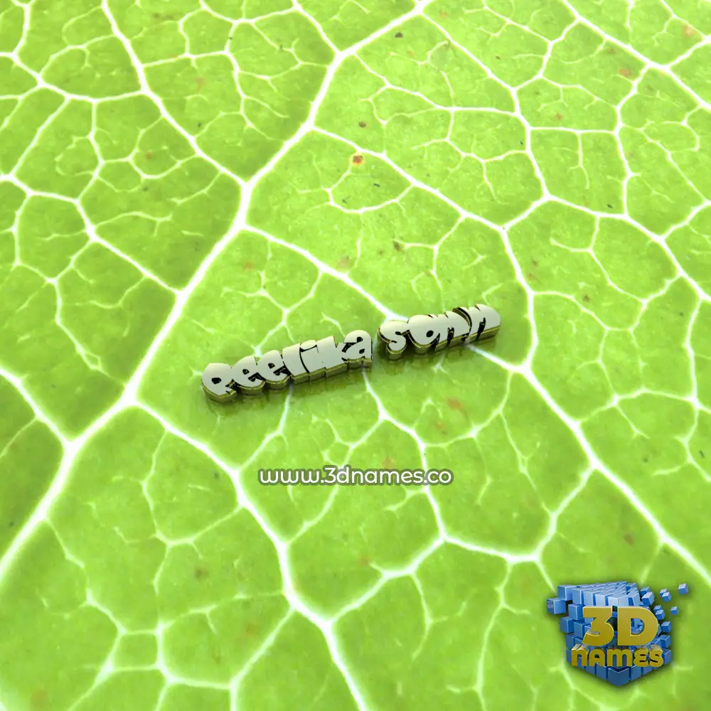 reelika somm in Gold Leaf style - 3D name wallpaper