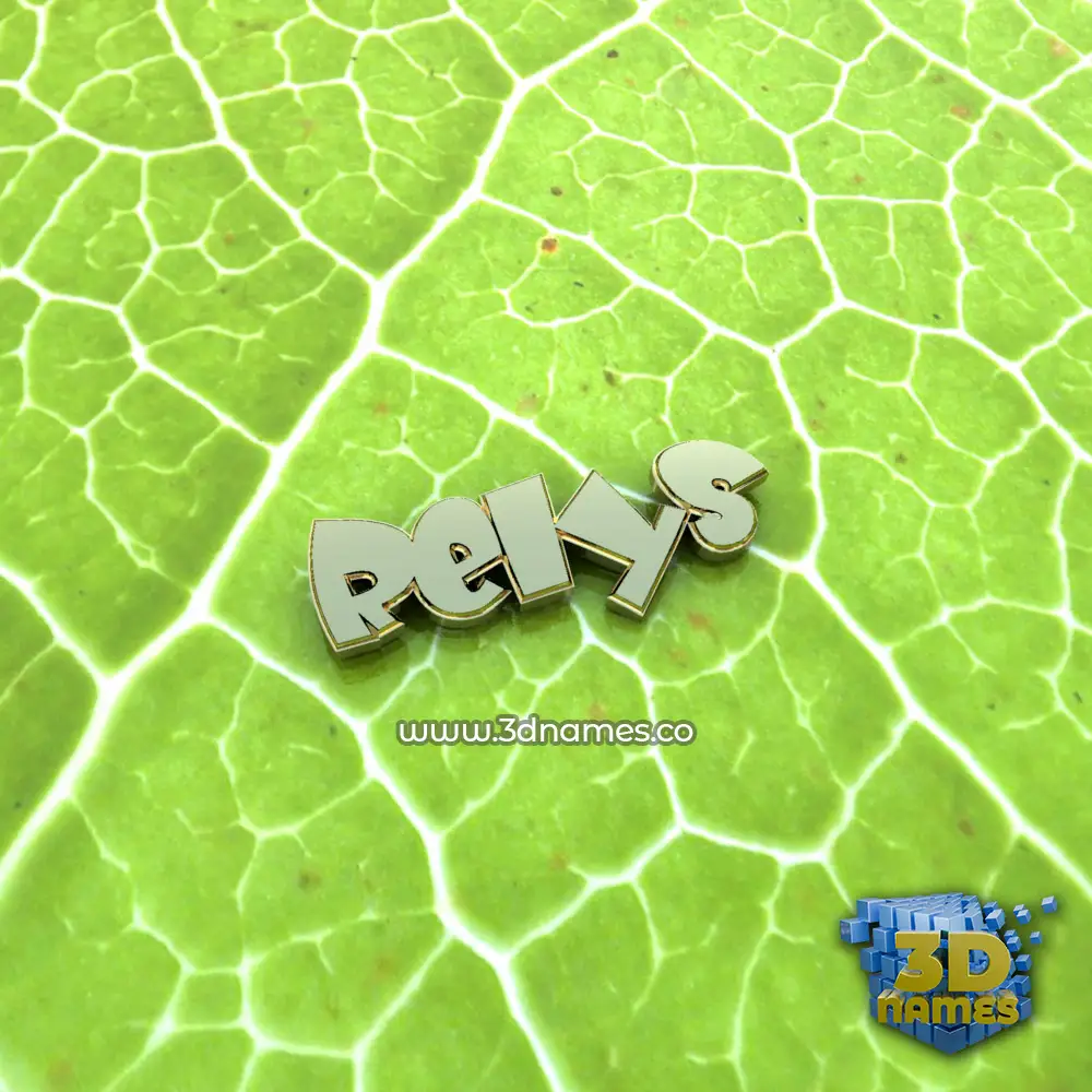 relys in Gold Leaf style - 3D name wallpaper