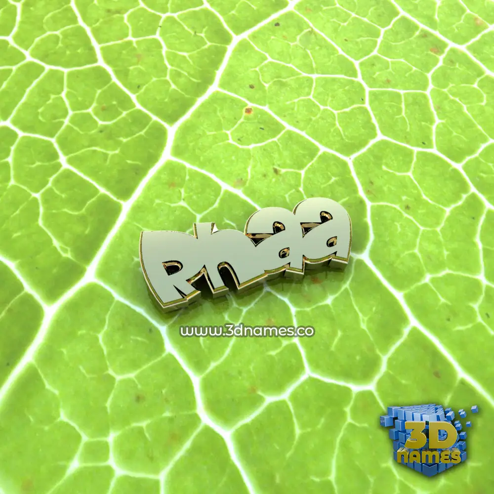 rhaa in Gold Leaf style - 3D name wallpaper