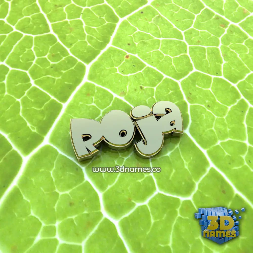 roja in Gold Leaf style - 3D name wallpaper