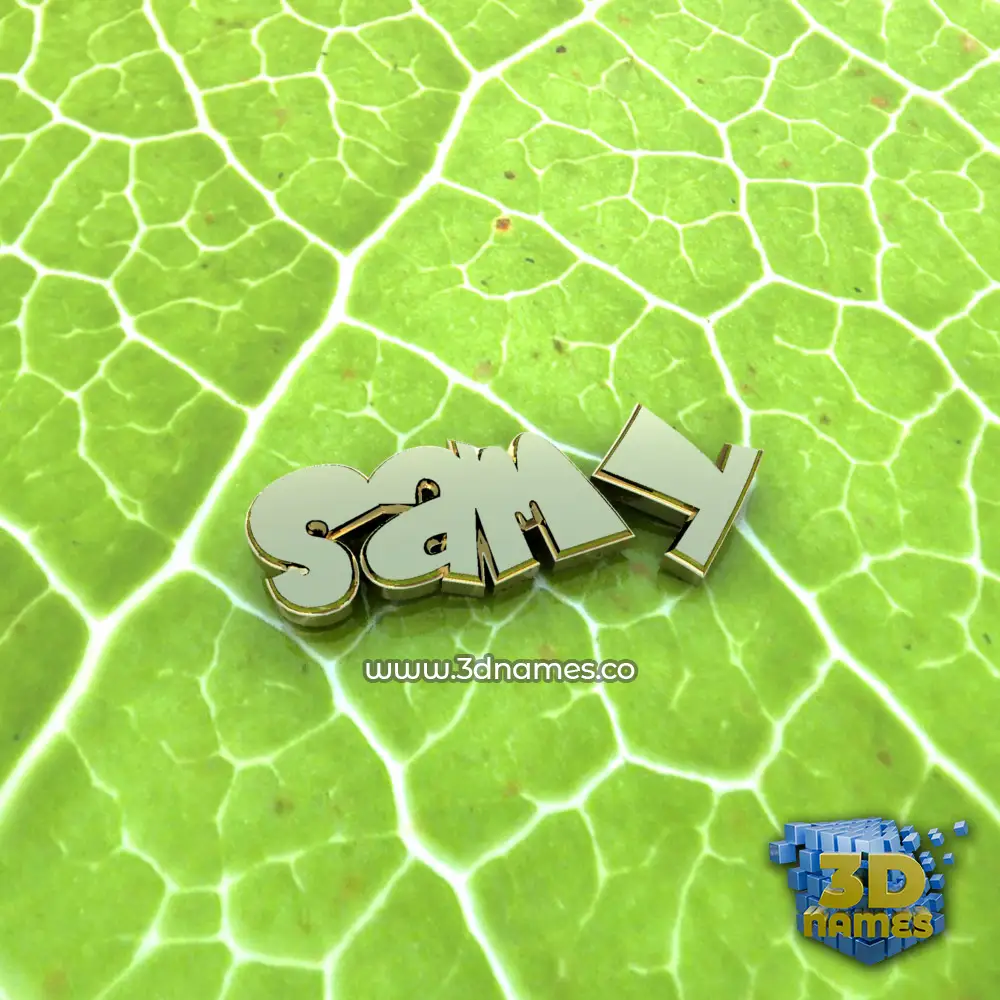 samy in Gold Leaf style - 3D name wallpaper