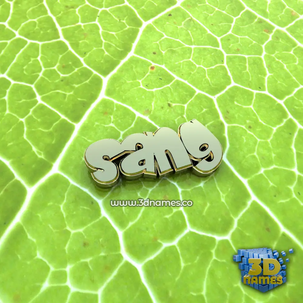 sang in Gold Leaf style - 3D name wallpaper