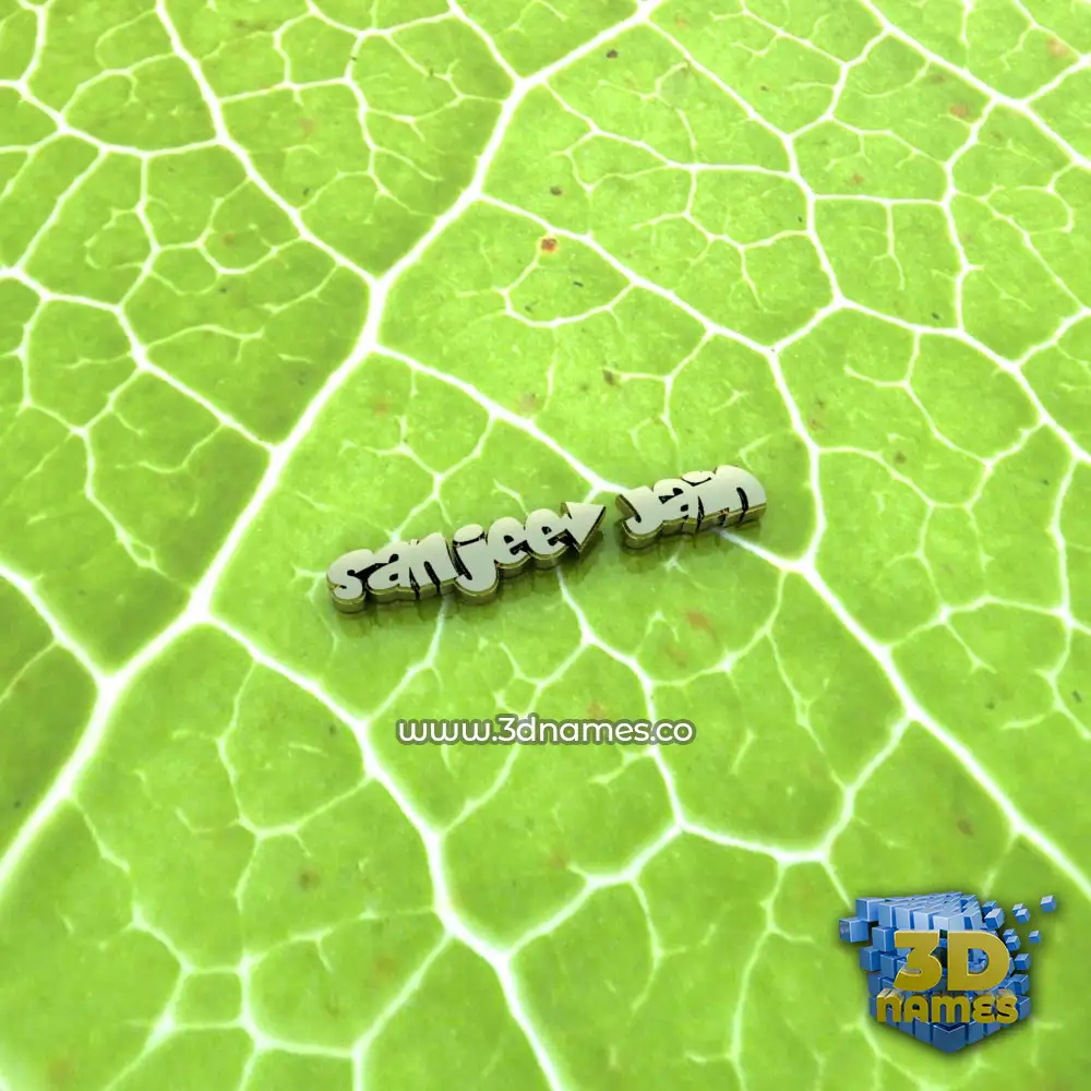 sanjeev jain in Gold Leaf style - 3D name wallpaper