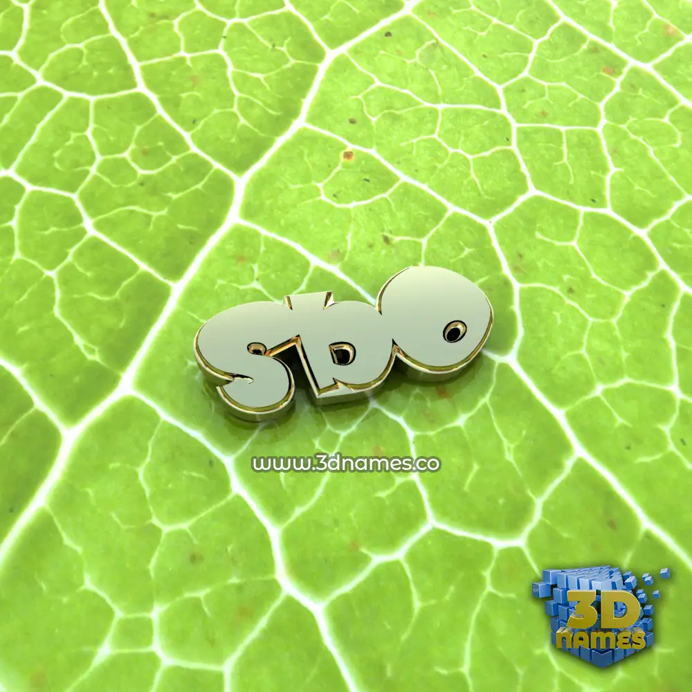 sbo in Gold Leaf style - 3D name wallpaper