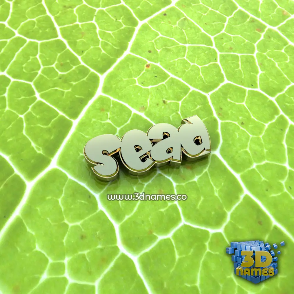 sead in Gold Leaf style - 3D name wallpaper
