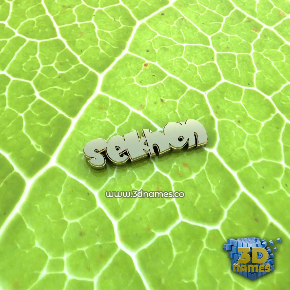 sekhon in Gold Leaf style - 3D name wallpaper