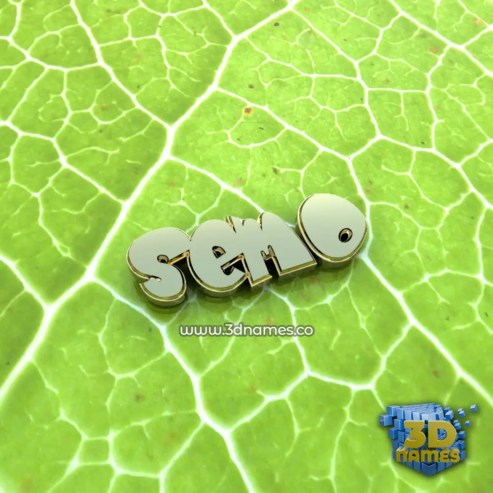 semo in Gold Leaf style - 3D name wallpaper