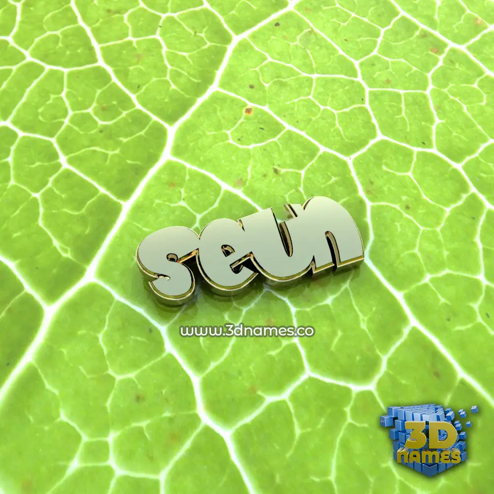 seun in Gold Leaf style - 3D name wallpaper