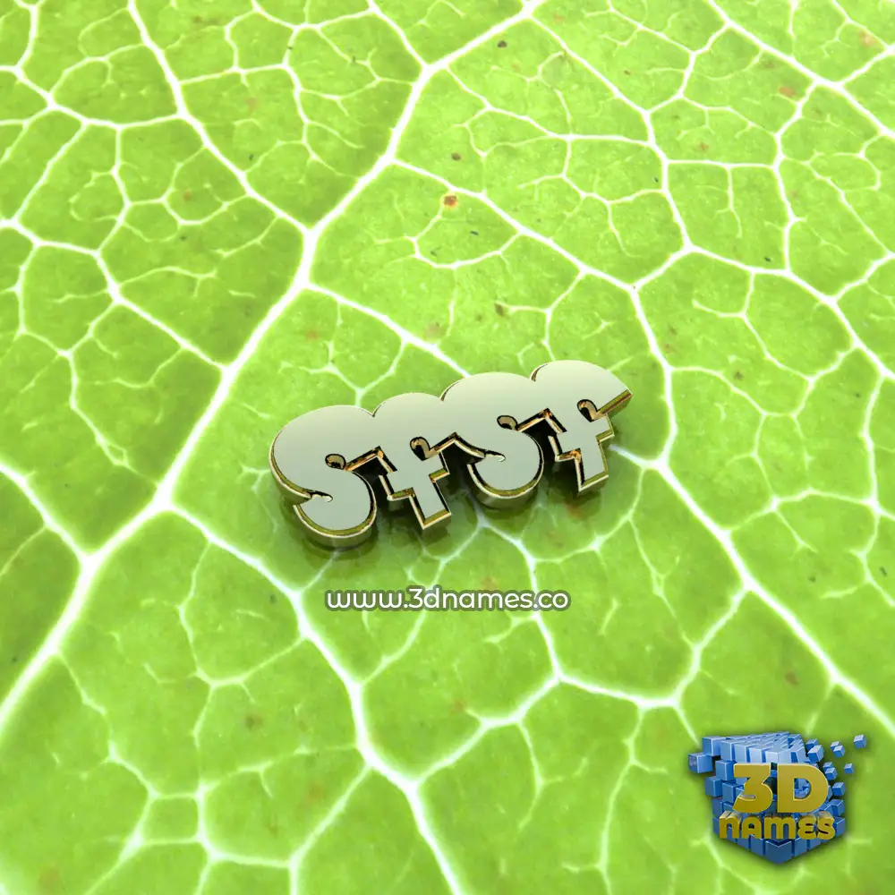 sfsf in Gold Leaf style - 3D name wallpaper