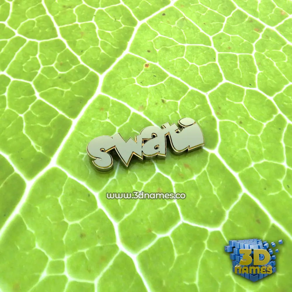 swati in Gold Leaf style - 3D name wallpaper