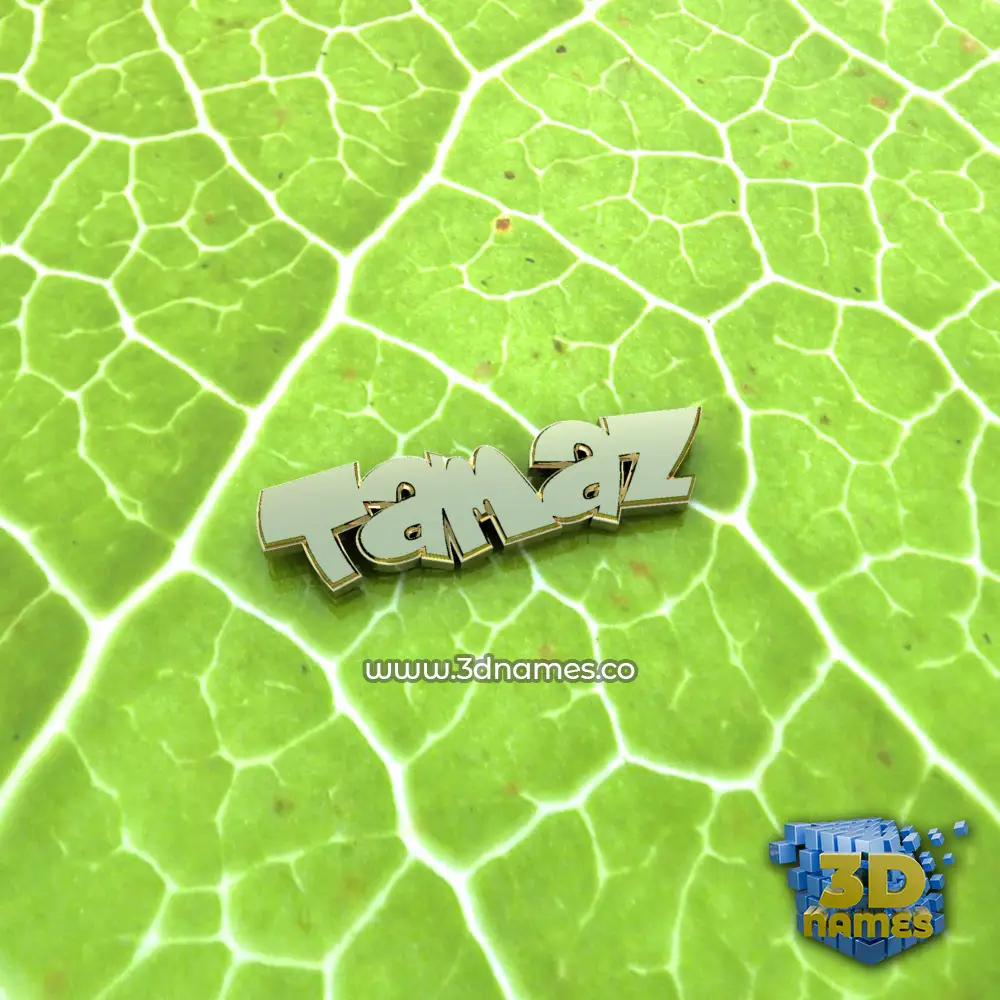 tamaz in Gold Leaf style - 3D name wallpaper