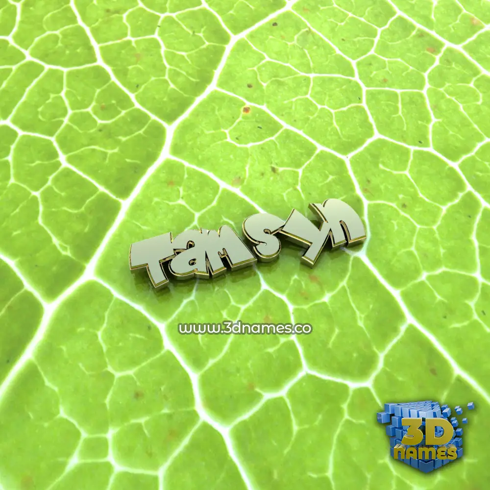 tamsyn in Gold Leaf style - 3D name wallpaper