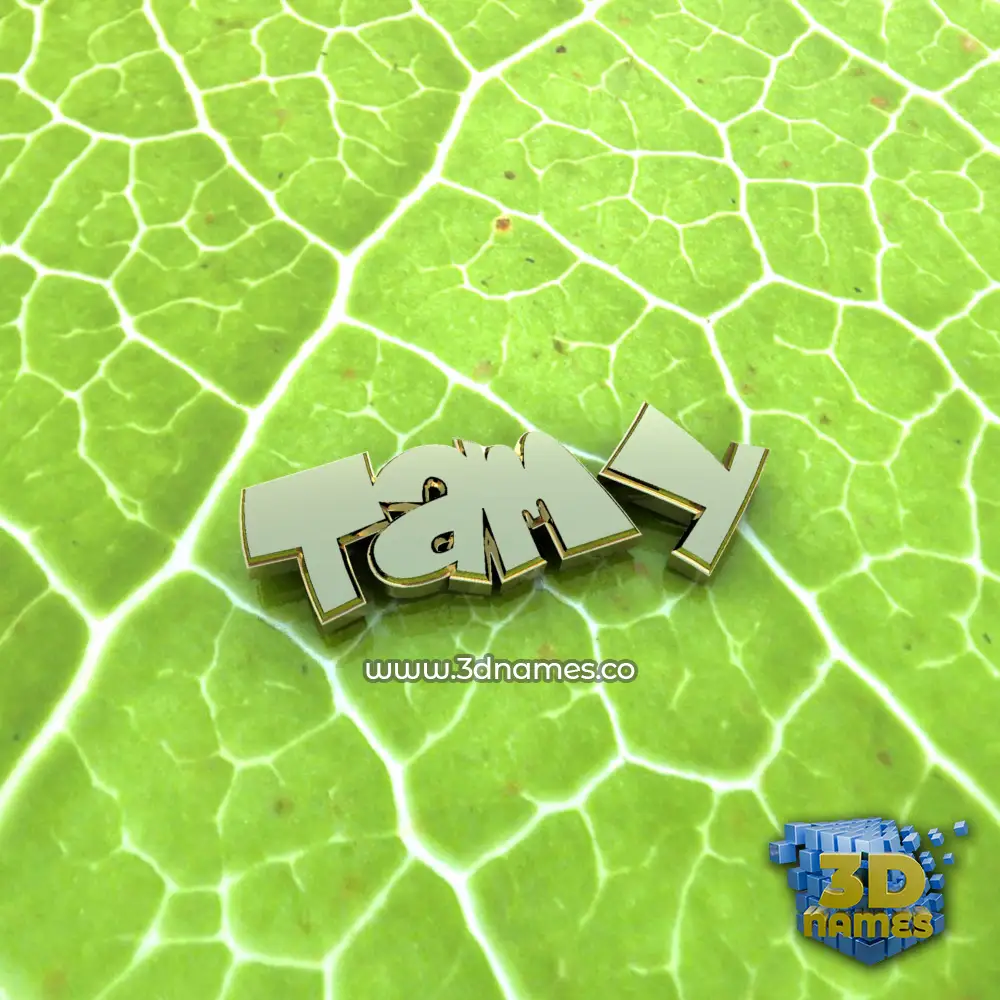 tamy in Gold Leaf style - 3D name wallpaper