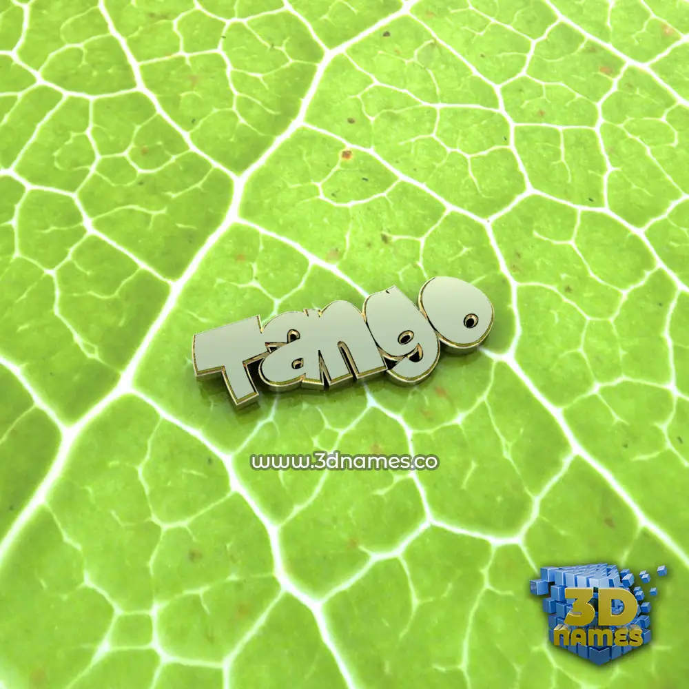 tango in Gold Leaf style - 3D name wallpaper