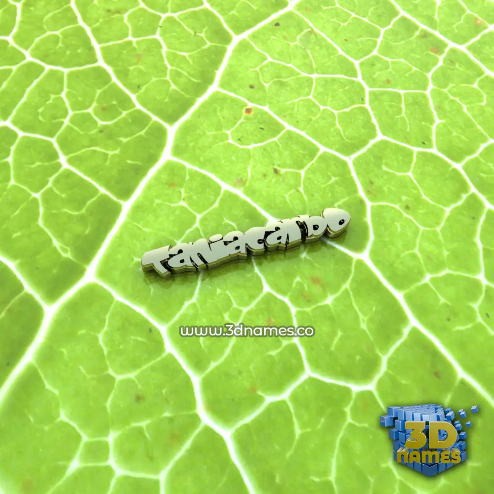 taniacarbo in Gold Leaf style - 3D name wallpaper