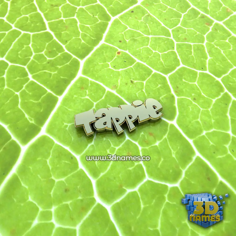 tappie in Gold Leaf style - 3D name wallpaper