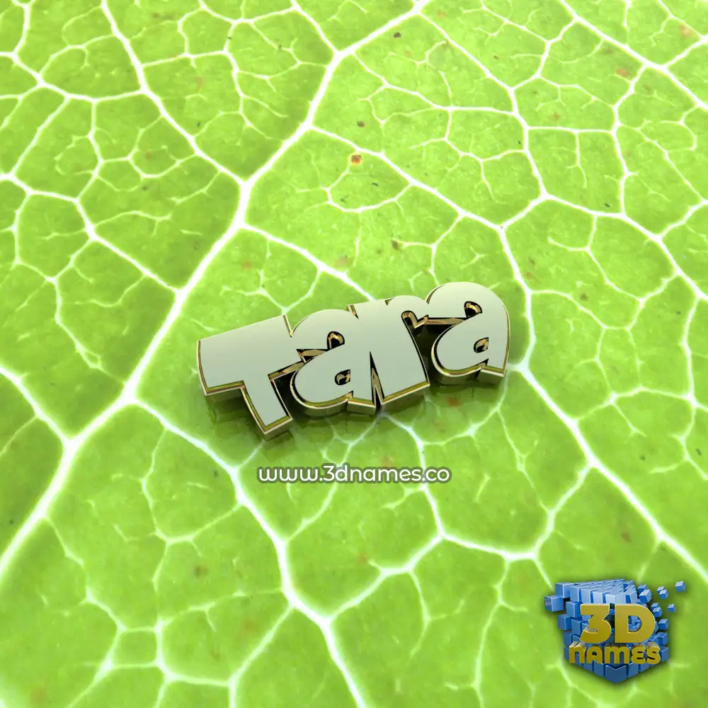 tara in Gold Leaf style - 3D name wallpaper