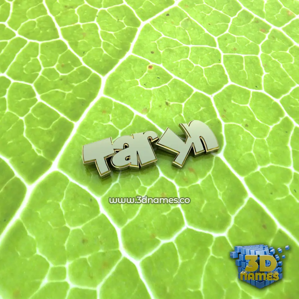 taryn in Gold Leaf style - 3D name wallpaper