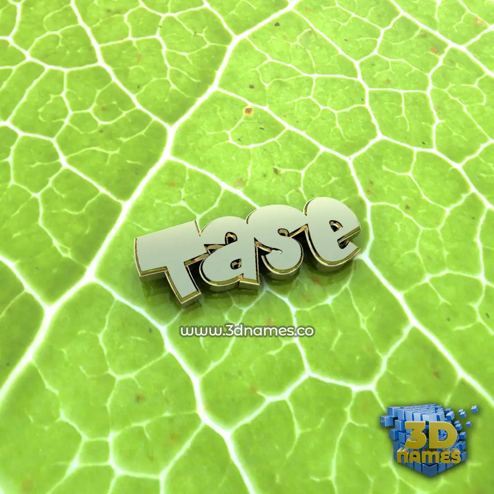 tase in Gold Leaf style - 3D name wallpaper