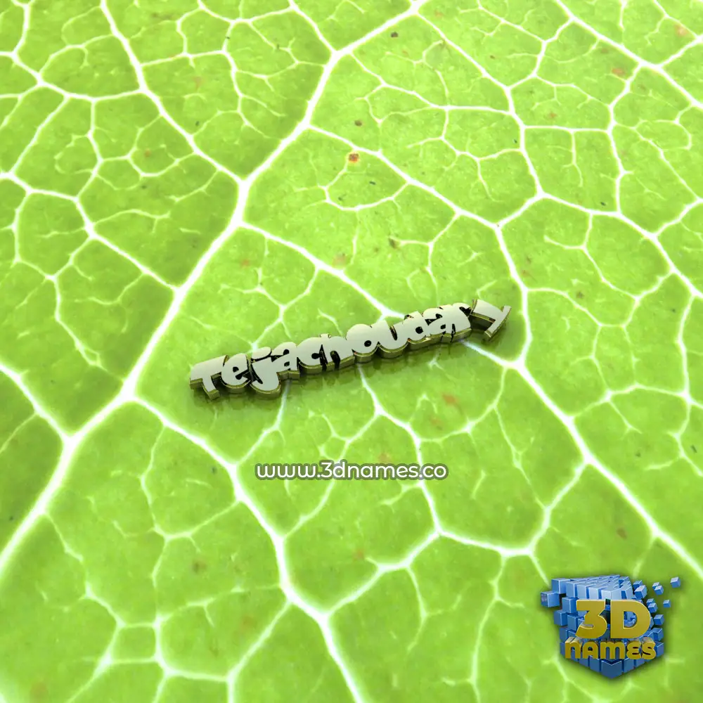 tejachoudary in Gold Leaf style - 3D name wallpaper