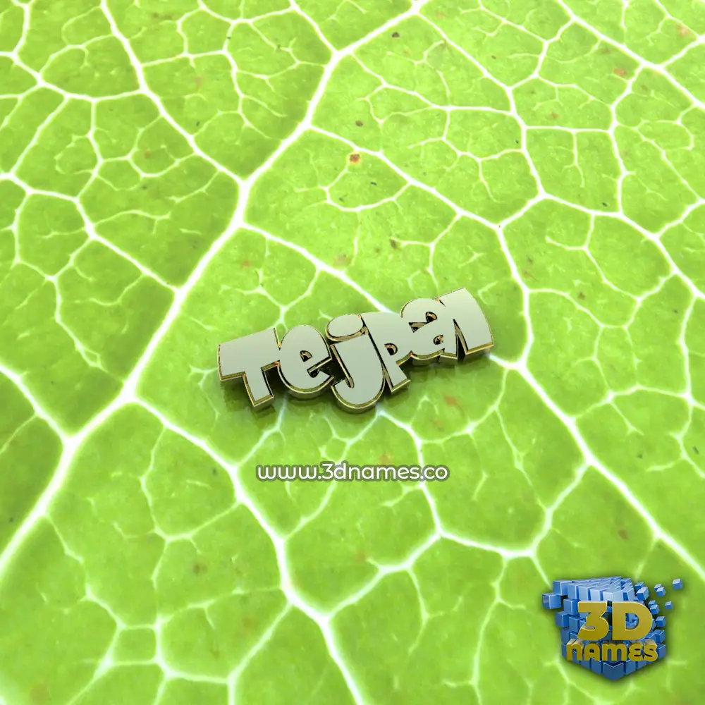 tejpal in Gold Leaf style - 3D name wallpaper