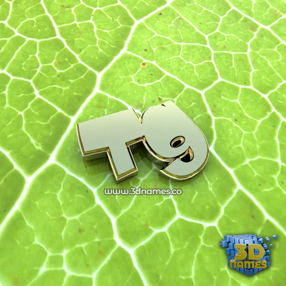 tg in Gold Leaf style - 3D name wallpaper