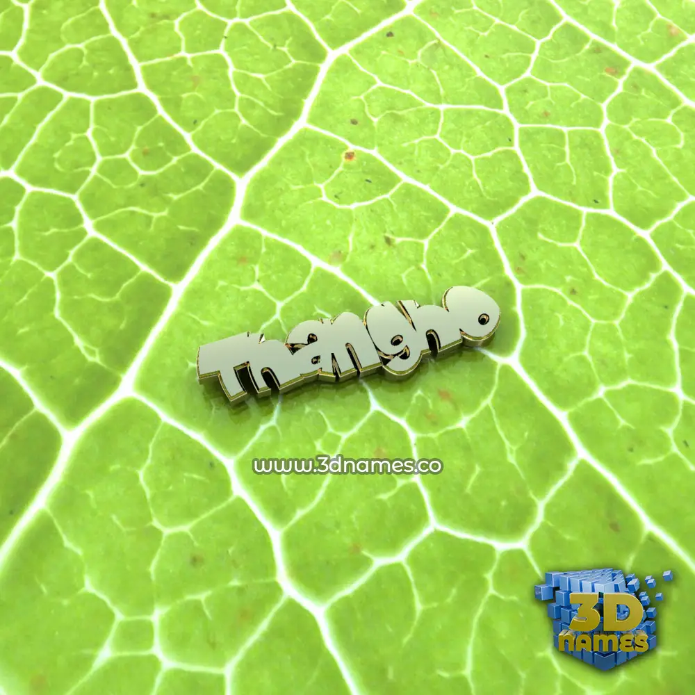 thangho in Gold Leaf style - 3D name wallpaper