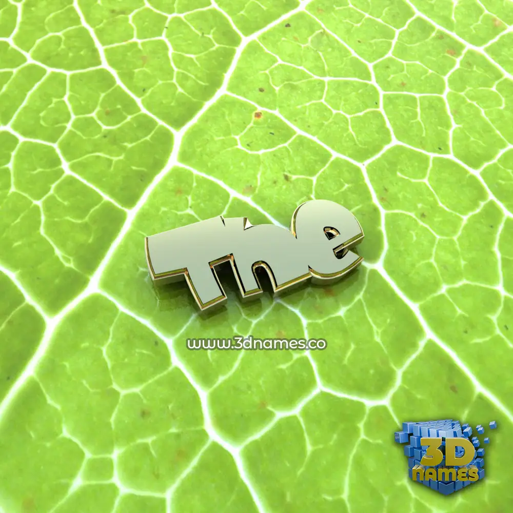 the in Gold Leaf style - 3D name wallpaper