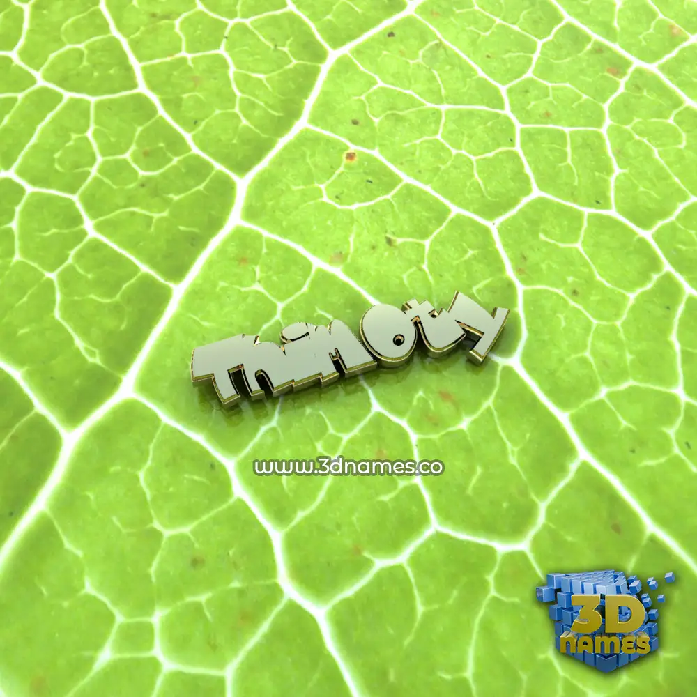 thimoty in Gold Leaf style - 3D name wallpaper