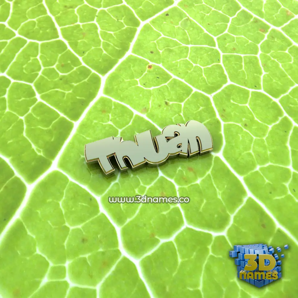 thuan in Gold Leaf style - 3D name wallpaper