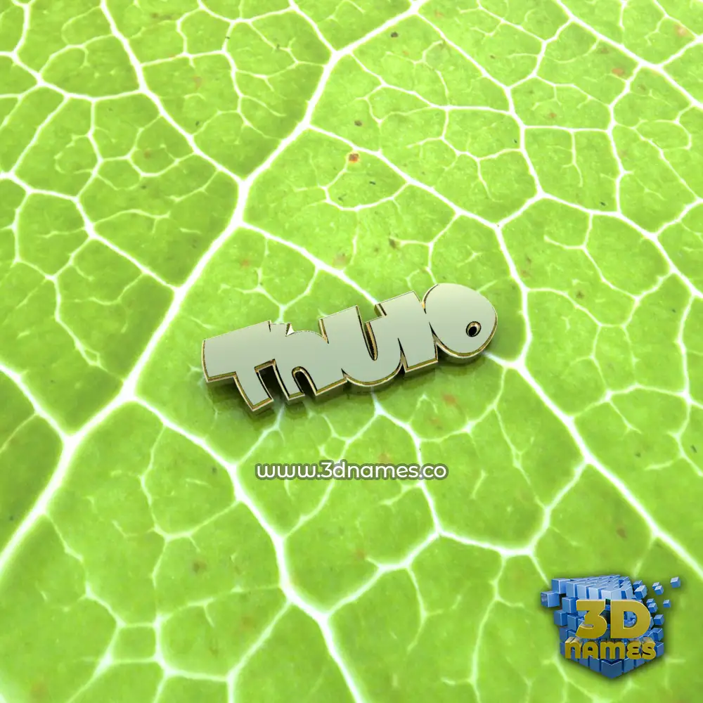 thulo in Gold Leaf style - 3D name wallpaper
