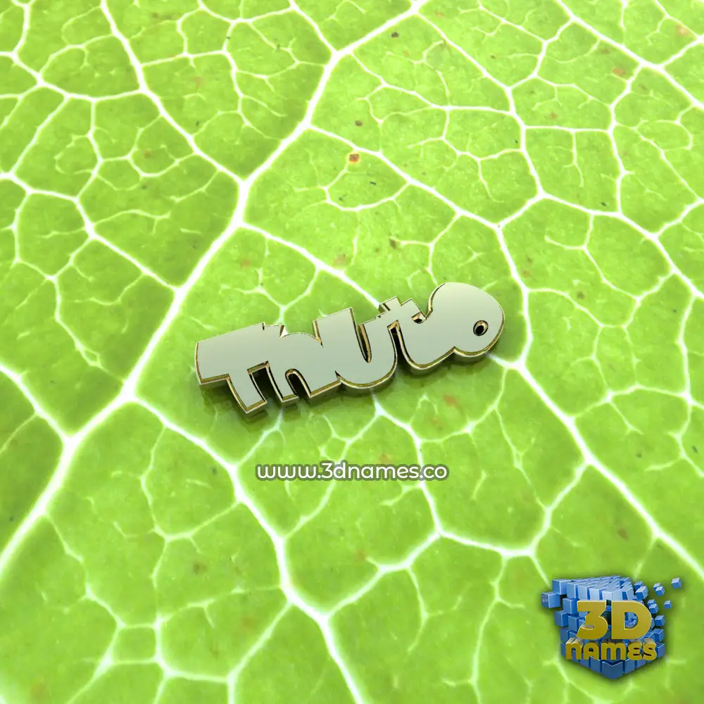 thuto in Gold Leaf style - 3D name wallpaper