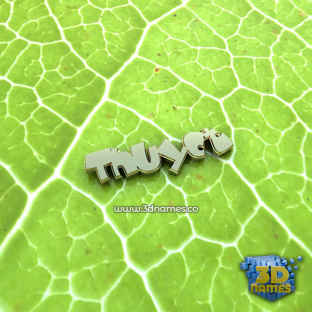 thuyct in Gold Leaf style - 3D name wallpaper