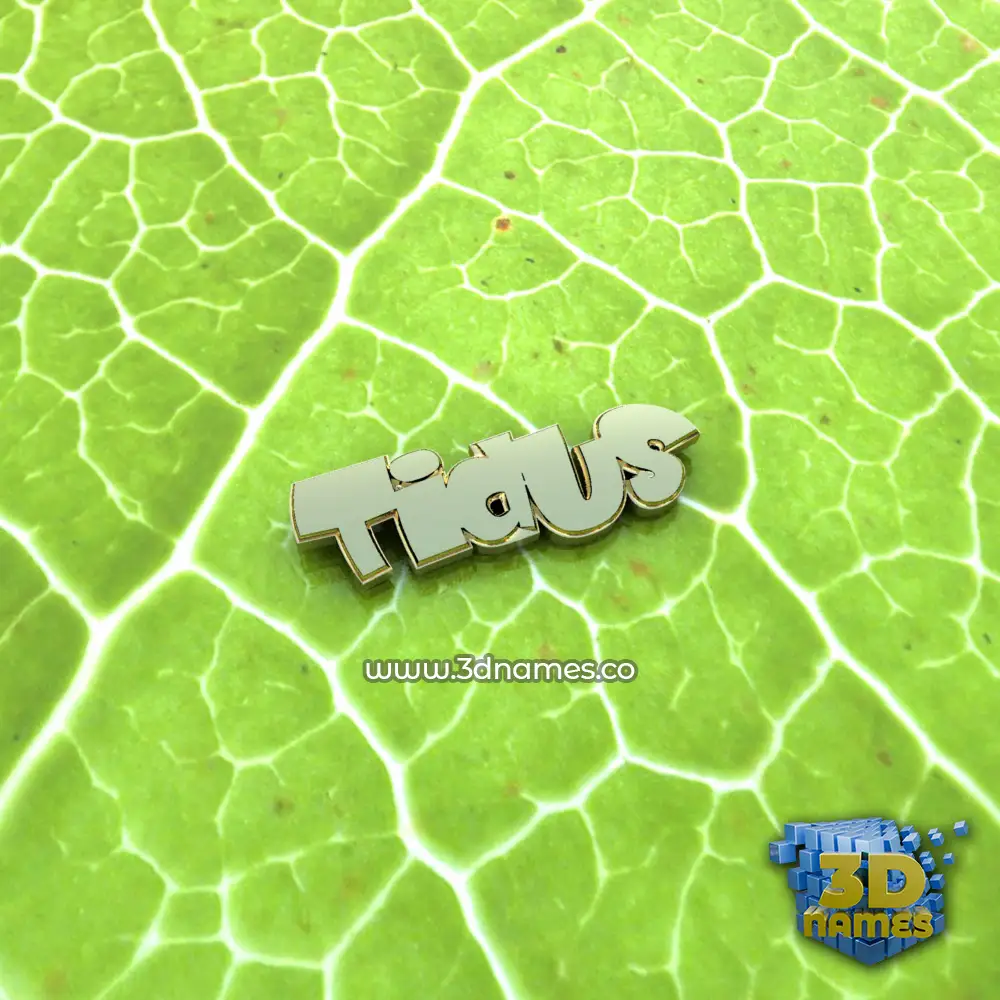 tidus in Gold Leaf style - 3D name wallpaper
