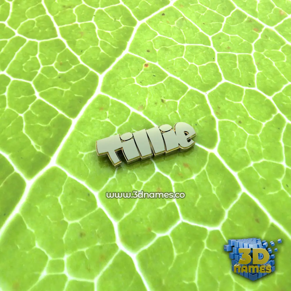 tillie in Gold Leaf style - 3D name wallpaper