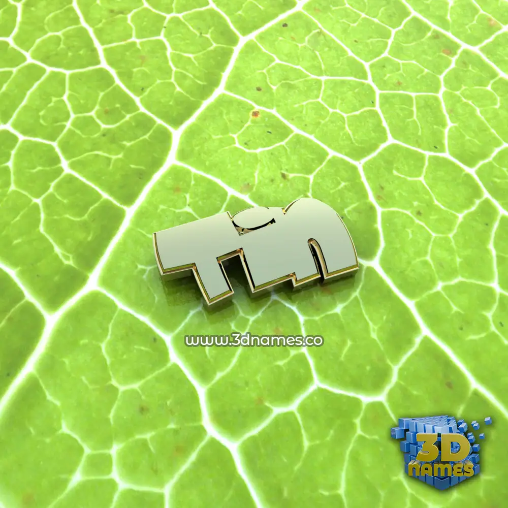 tin in Gold Leaf style - 3D name wallpaper