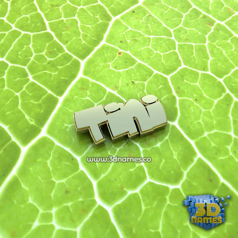 tini in Gold Leaf style - 3D name wallpaper