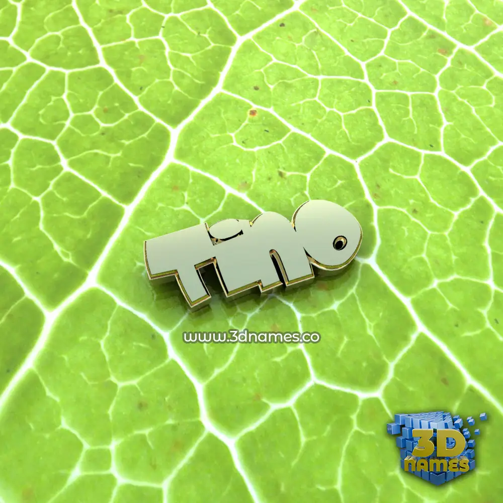 tino in Gold Leaf style - 3D name wallpaper