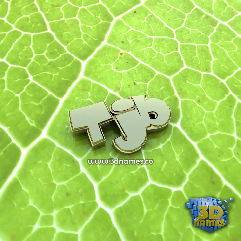 tjb in Gold Leaf style - 3D name wallpaper
