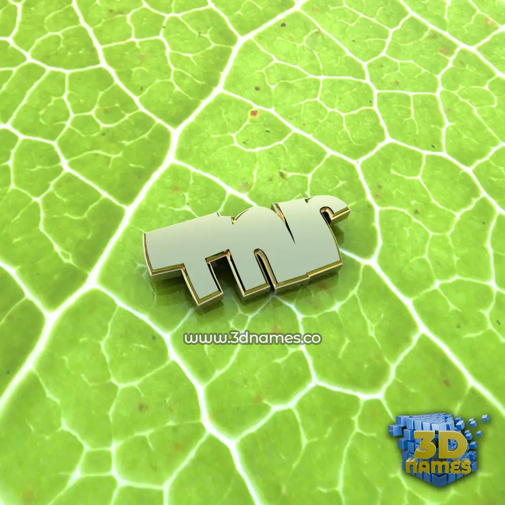 tnr in Gold Leaf style - 3D name wallpaper
