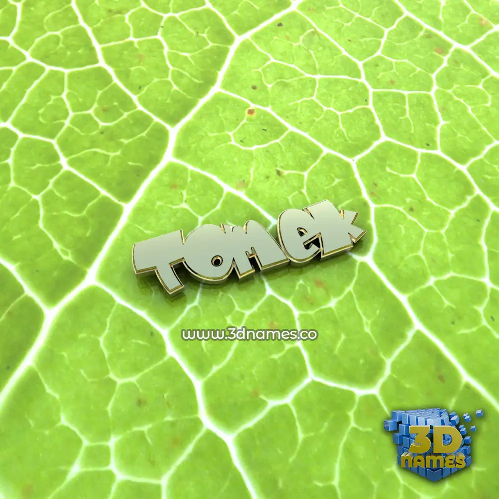 tomek in Gold Leaf style - 3D name wallpaper