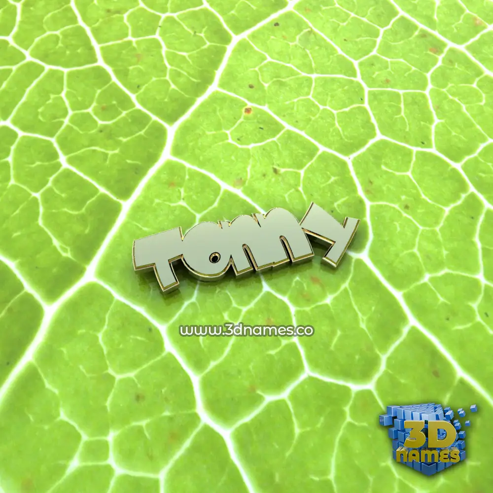 tonny in Gold Leaf style - 3D name wallpaper