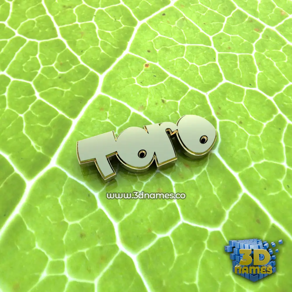 toro in Gold Leaf style - 3D name wallpaper
