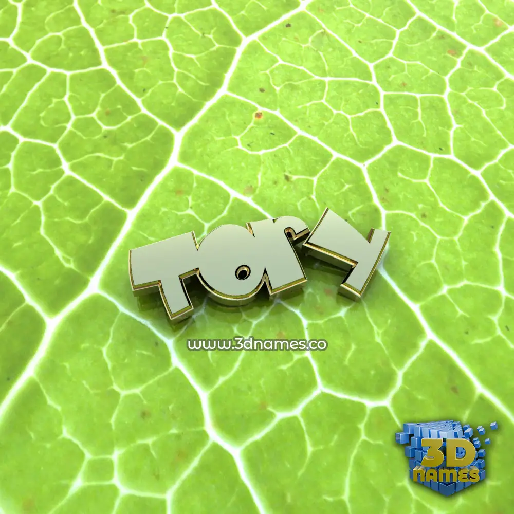 tory in Gold Leaf style - 3D name wallpaper