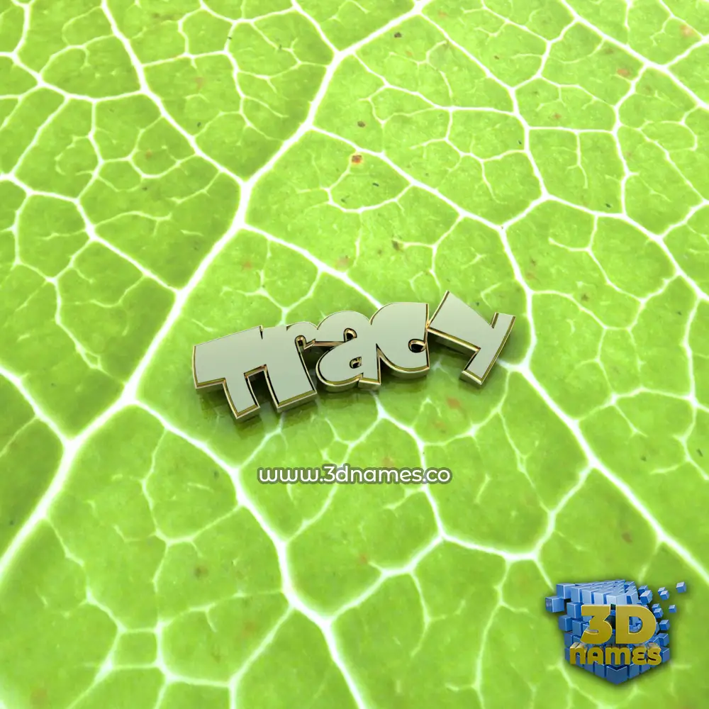 tracy in Gold Leaf style - 3D name wallpaper